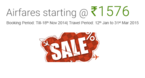 [ Indigo and AirIndia Sale ] AirFares Starting @ 1576