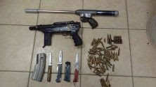 IDF forces uncovered weapons cache that included guns, knives and munitions near Shechem (Nablus).