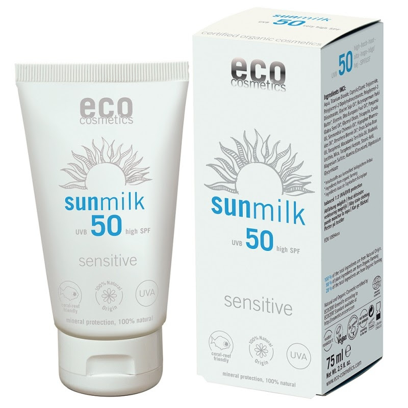 Lapte de plaja bio pentru piele sensibila cu ulei de zmeura FPS 50