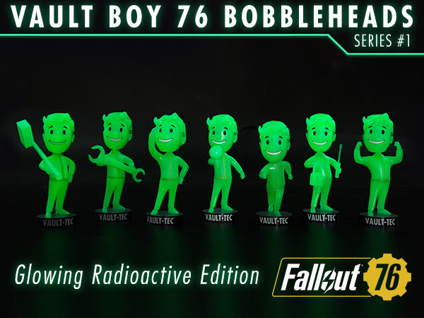 FALLOUT&reg; 76: VAULT BOY 76 BOBBLEHEADS - SERIES ONE GLOWING RADIOACTIVE EDITION