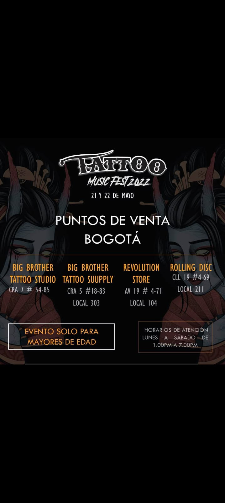 46dac55a fe01 5c7e f384 2ba04c900b28 - Regresa el mejor festival de tatuajes, Música y Arte de Colombia