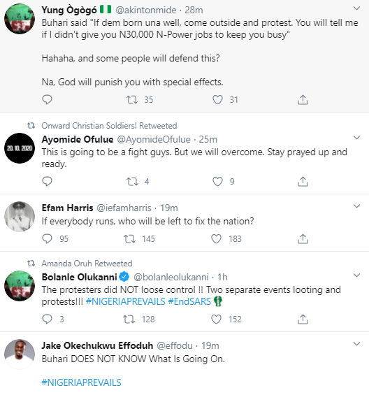 Nigerians react to Buhari
