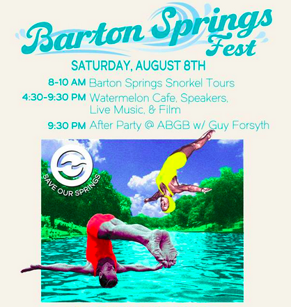 Barton Springs Fest is on Saturday.