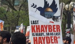 Canada fights “hate”, while jihadist sign threatening “massacre of Jews” flaunted at Toronto al-Quds Day rally