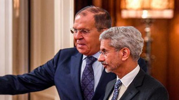  External Affairs Minister S. Jaishankar with Russian Foreign Minister Sergey Lavrov. File 