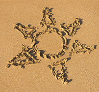 Sun in the sand