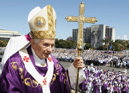 Benedicto XVI en la Plaza, La Habana (foto de internet)