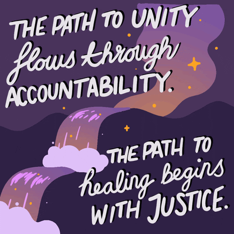 The path to unity flows through accountability. The path to healing begins with justice.