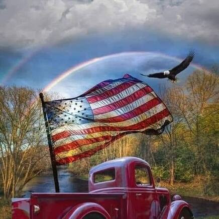 Patriotic-Truck-Flag-Rainbows