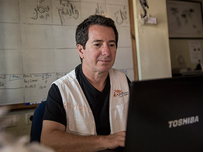 Juan Carlos Cano, responsable de la cuenta de MSF y Coordinador de la organización en los Territorios Ocupados.