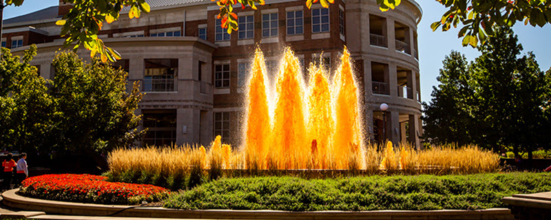 orange fountain