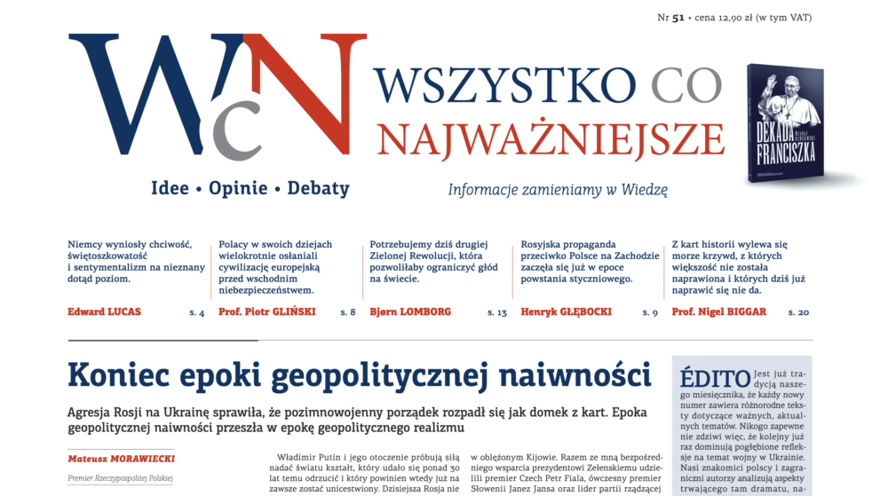 Najnowsze wydanie „Wszystko co Najważniejsze” już jest w EMPIKach, Księgarni Polskiej w Paryżu, a wysyłkowo i w prenumeracie - w Sklepie Idei. Zapraszamy do lektury 51. numeru naszego miesięcznika.