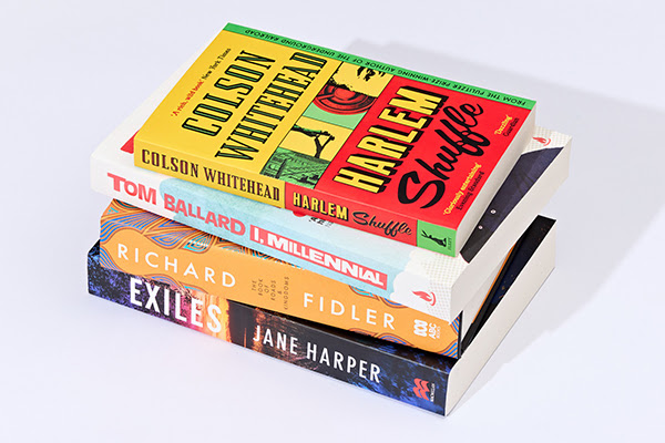 Book stack including How to End a Story by Helen Garner, Everyone In My Family Has Killed Someone by Benjamin Stevenson, Astronomy by Karlie Noon and Krystal De Napoli, Horse by Geraldine Brooks