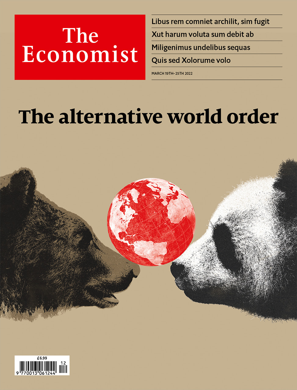 The Economist Magazine Cover For 19 March, 2022 Ohaman171