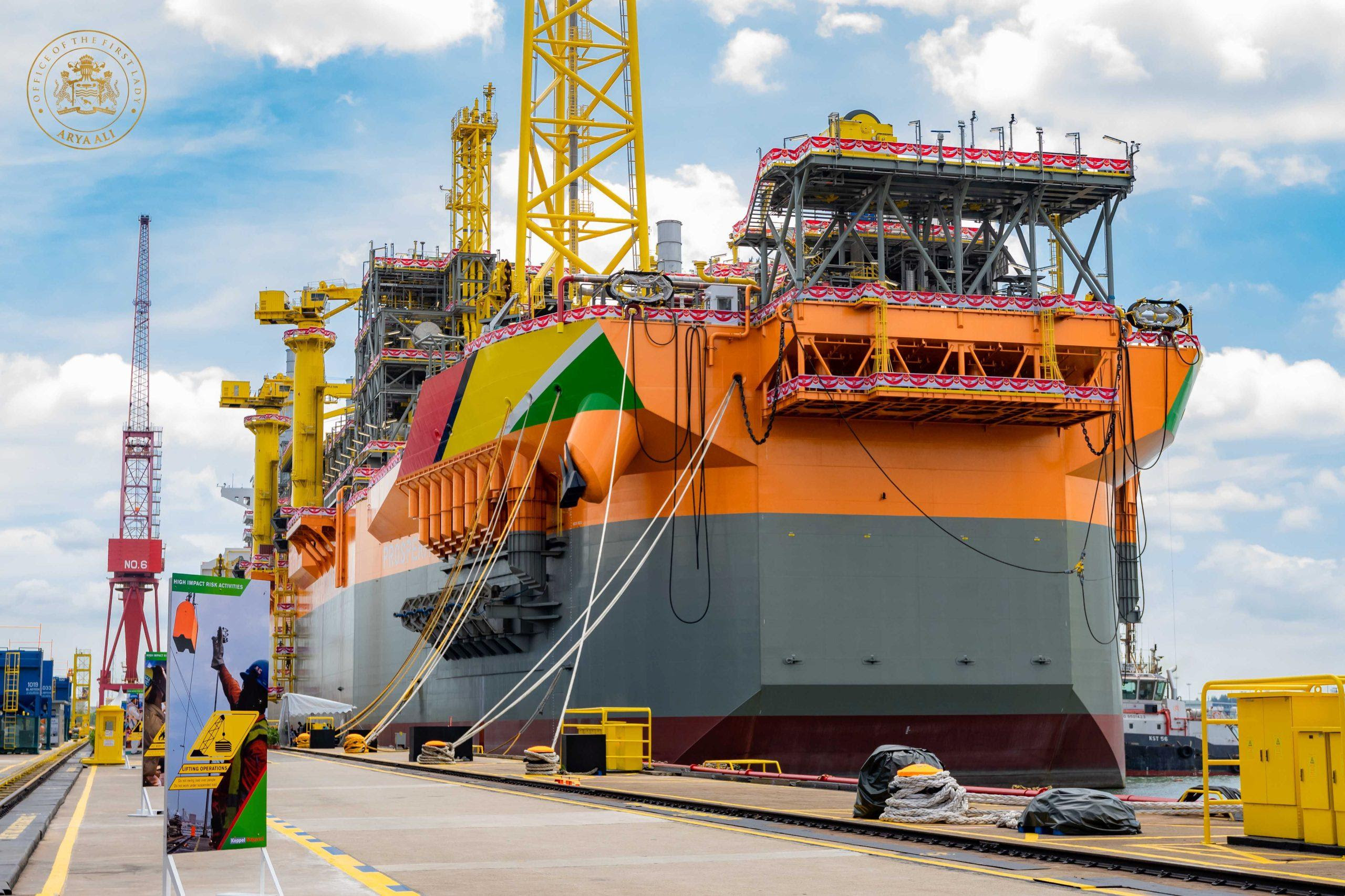 The Prosperity, Guyana’s third Floating, Production, Storage and Offloading Vessel (FPSO).