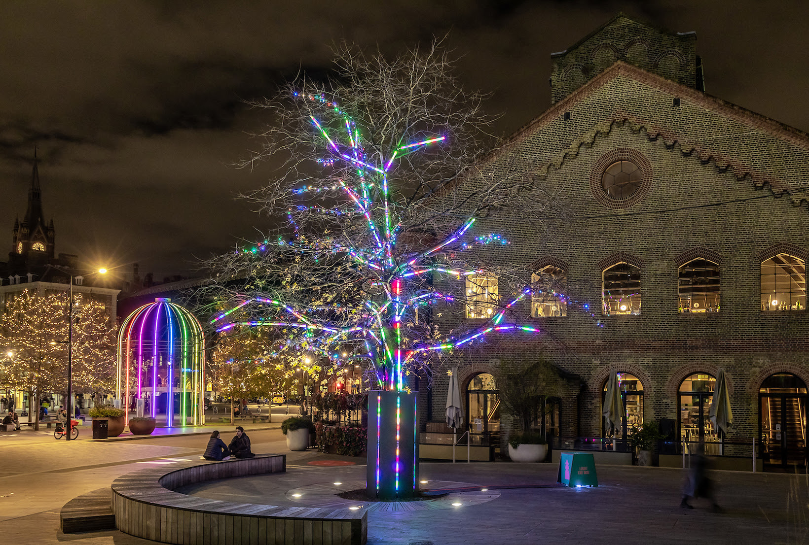 Los árboles de Coal Drops Yard, en Londres.