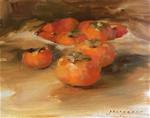 "Winter Persimmons" - Posted on Saturday, January 10, 2015 by Georgesse Gomez