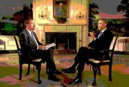 NBC White House correspondent Chuck Todd with the president. NBC News and MSNBC have become the same in house channel for Obama as Fox News used to be for the GW Bush Administration.