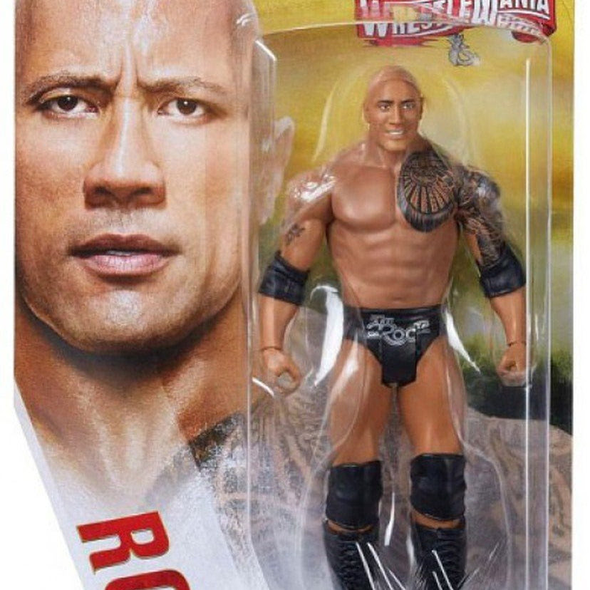 Image of WWE Wrestlemania Basic Action Figure Series - The Rock (Wrestlemania 32)