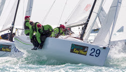 J/70 Muse- Heather Gregg-Earl sailing Key West Race Week