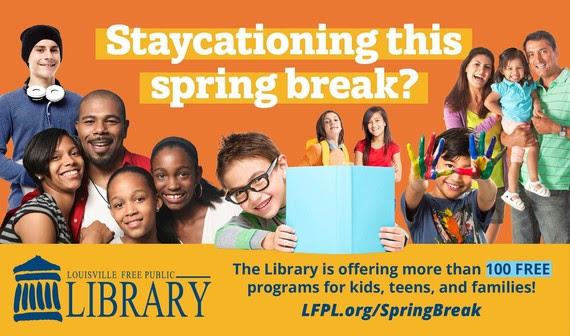 100 free programs for youth during spring break at the library