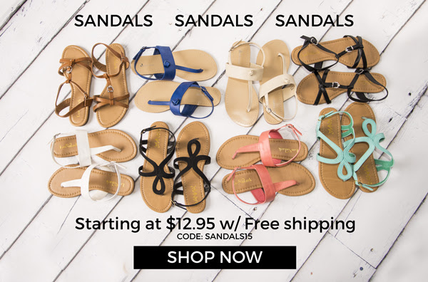 IMAGE: Sandal Sale Starting at $12.95 & FREE SHIPPING