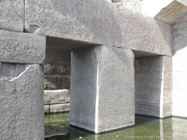 The Osirion at Abydos showing sophisticated stone construction. Photo by Hugh Newman.