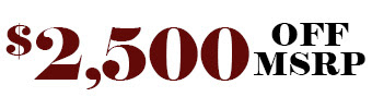 $2,500 off MSRP