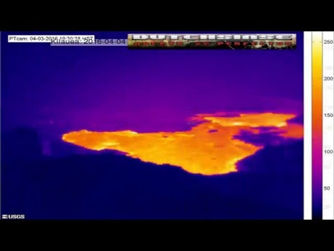 4/05/2016 -- New large lava flow in Hawaii atop Kilauea's Pu'u O'o Volcanic Caldera Hqdefault