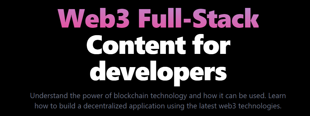 web3 fullstack header