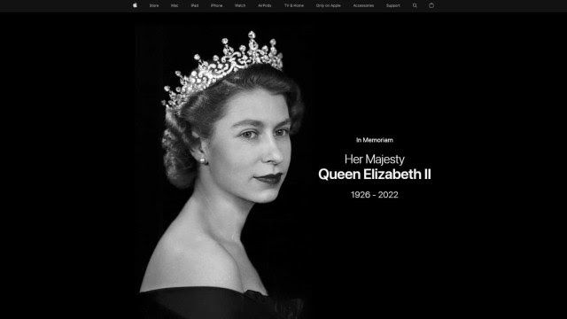 Apple presta homenagem à rainha Elizabeth II