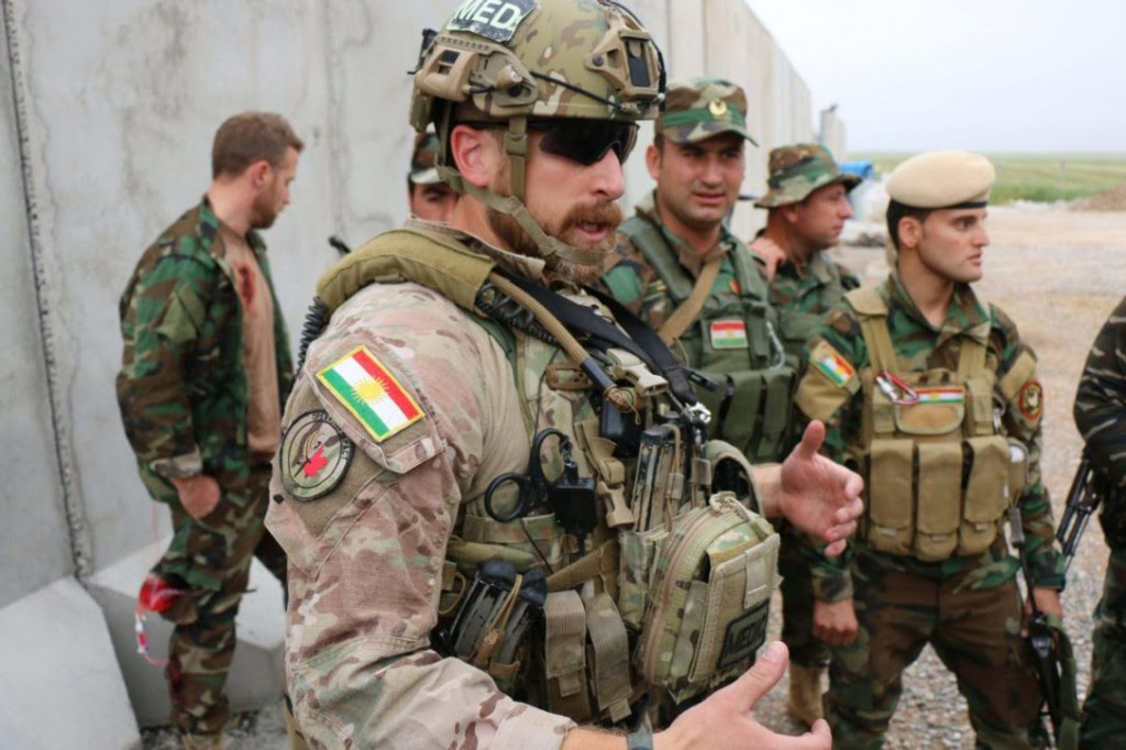 Canadian special forces soldier Peshmerga