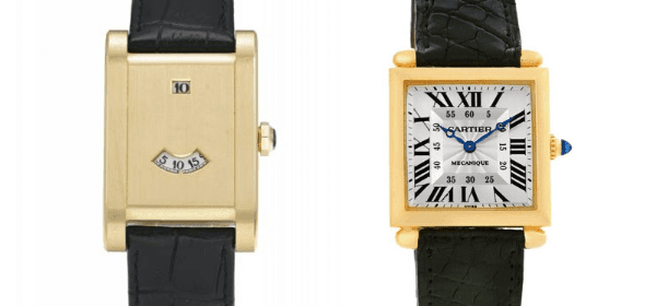 Cartier Tank à Guichet (Christies) and Tank Obus