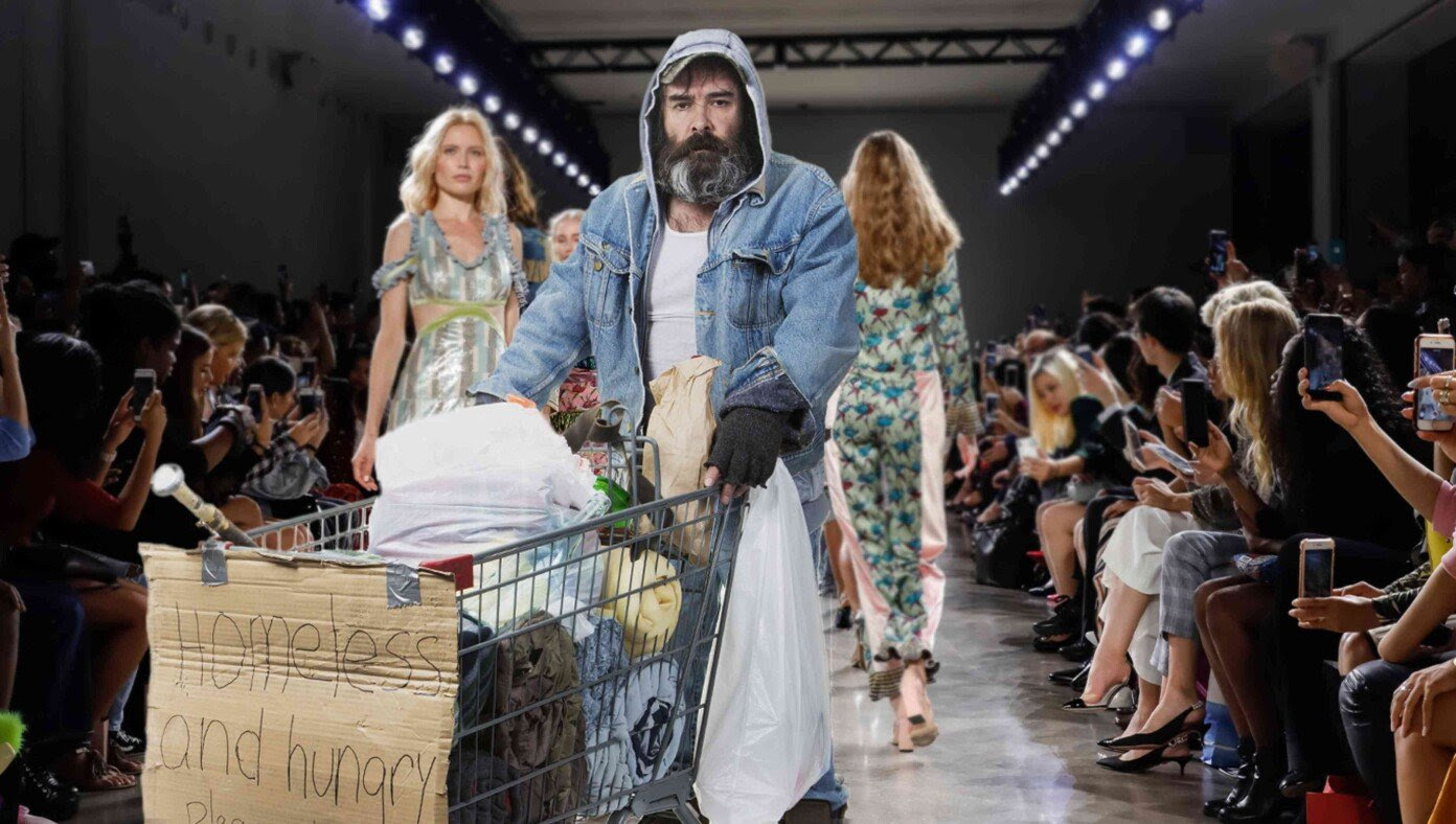 Homeless Vagrant Wins Fashion Award After Stumbling Onto Stage At Paris Fashion Week