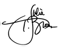 Julia T. Brown Signature
