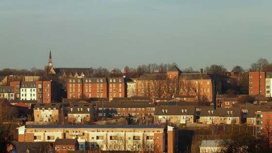 Cityscape of houses in Leeds
