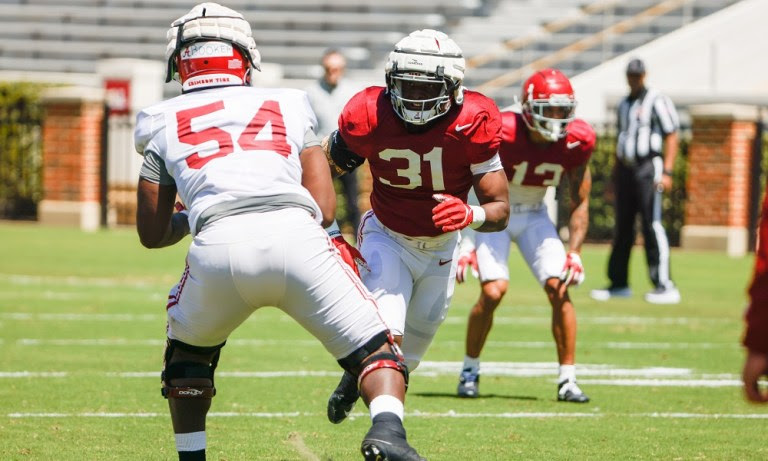 Scrimmage Alabama linebacker Will Anderson Jr. (31) Photo by Je