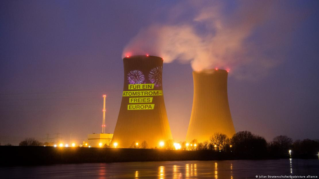 Ação do Greenpeace na usina nuclear Grohnde na Alemanha