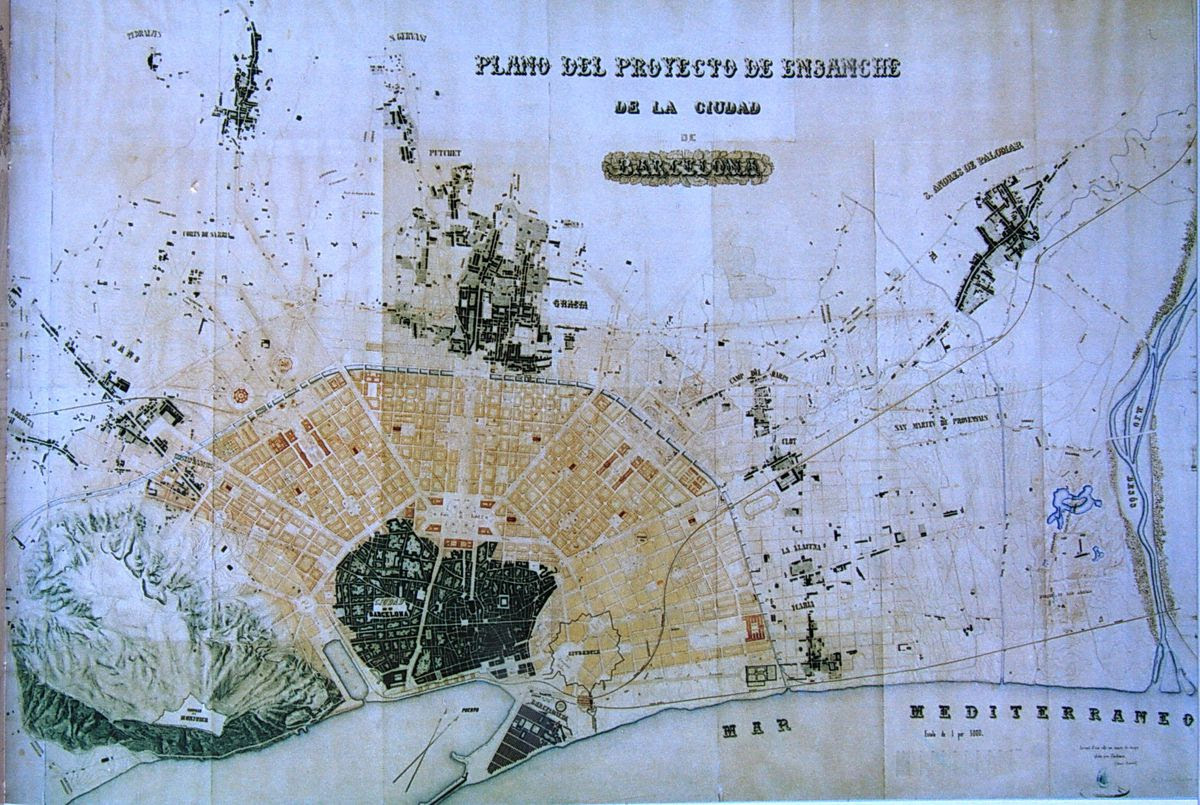 The urban plan of Antoni Rovira y Trias.