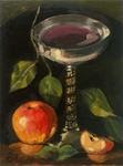 Silver Goblet with Apples - Posted on Friday, April 3, 2015 by Adriana B. Almquist