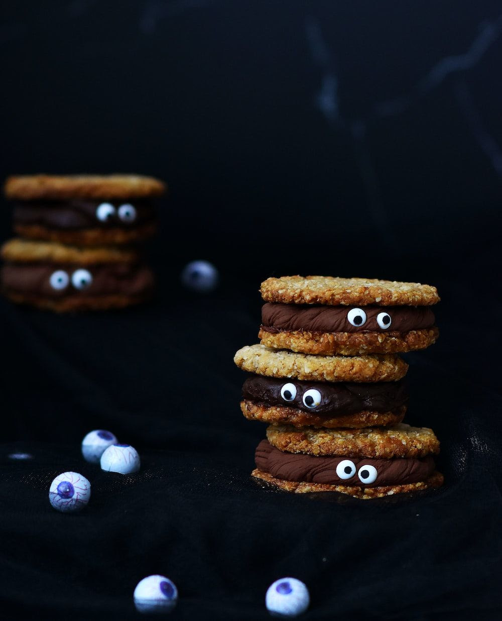 Spooky Eye Chocolate Cookies