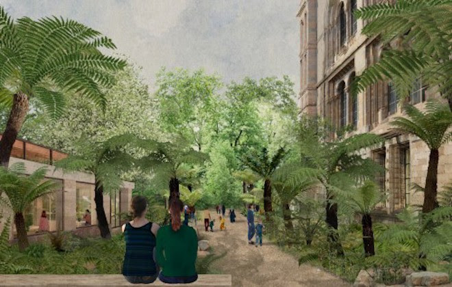 Artist's illustration of the new gardens