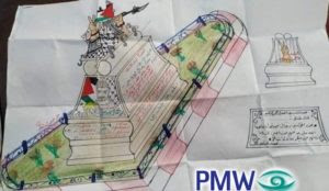 Palestinian Authority municipality and Fatah erect monument in honor of jihad terrorist murderer