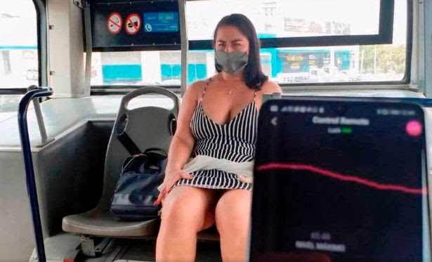 Porn star wanted by police after filming sex scene on bus without face mask