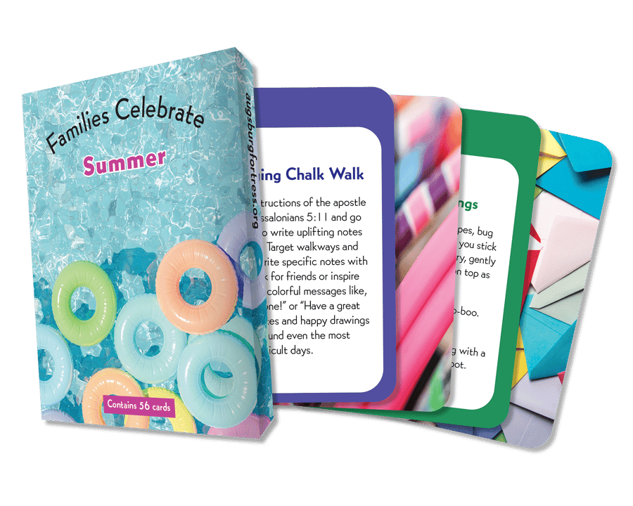 Families Celebrate Summer card box and four cards