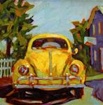 "That's Classic" Yellow Volkswagen - Posted on Wednesday, April 15, 2015 by Mary Sheehan Winn