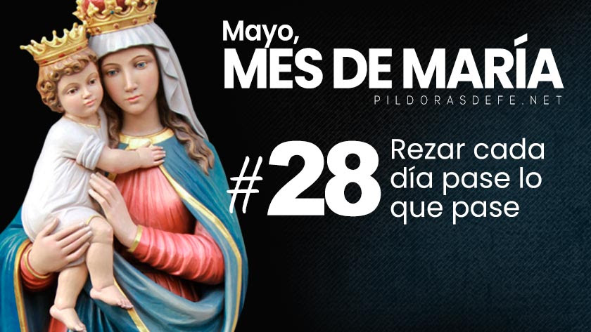 Mayo, mes de María. Día 28: Rezar todos los días, pase lo que pase