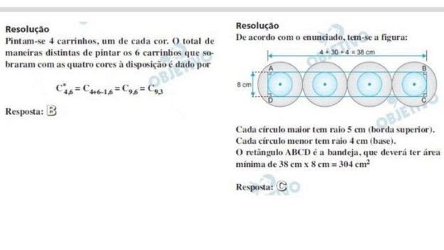 A resolução, segundo professores da rede Objetivo