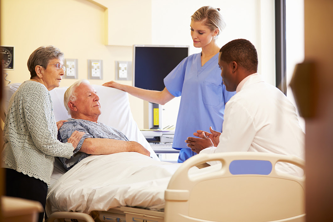 Patient and Family in Hospital