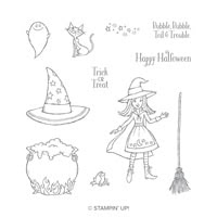 Cauldron Bubble Wood-Mount Stamp Set Cauldron Bubble Wood-Mount Stamp Set